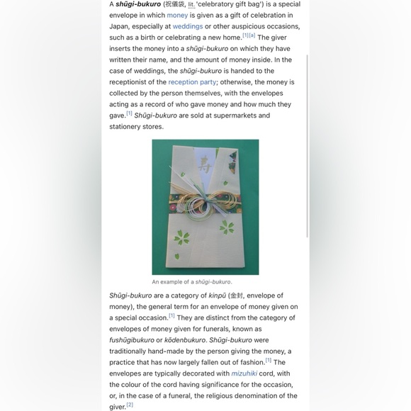 Traditional Japanese Gift Envelope for Wedding Money Kinpu Gold Pink Mizuhiki - Picture 9 of 9